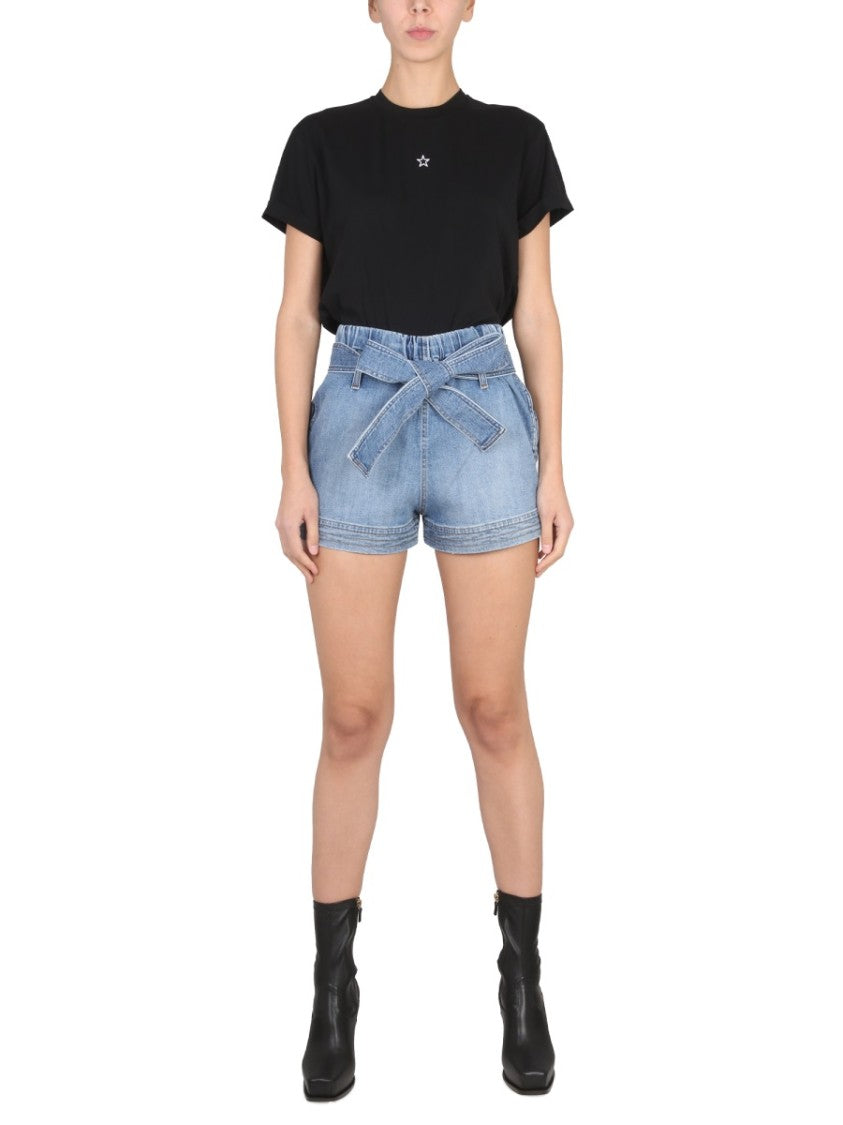 Stella Mccartney Cotton Denim Shorts