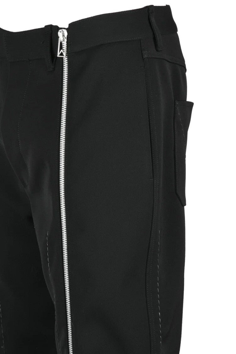 Bottega Veneta Wool Trousers Zip - Black