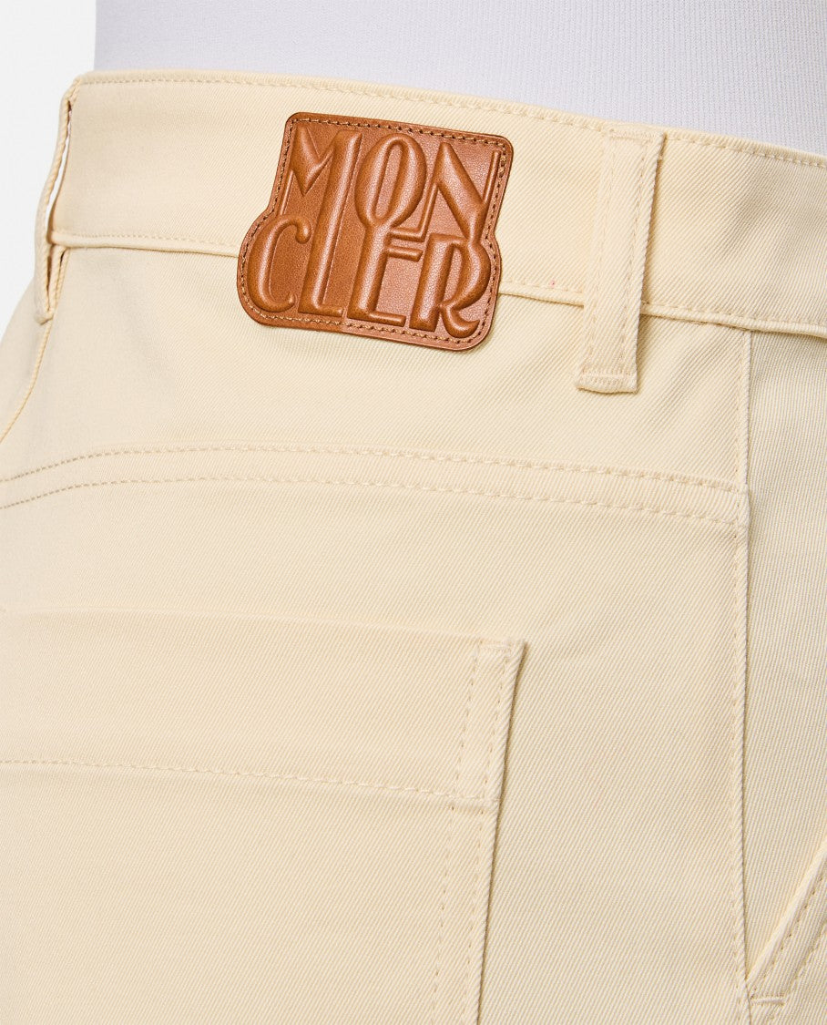Moncler Tailored Cream Shorts