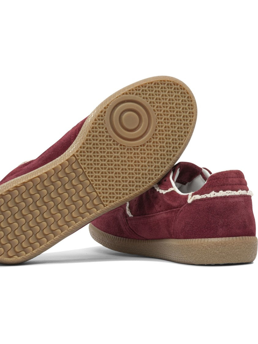 Alohas Tb.490 Crochet Burgundy Leather Sneakers