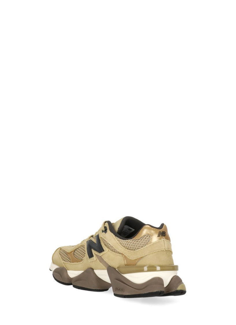 New Balance Gold Technical Fabric Low-Top Sneakers