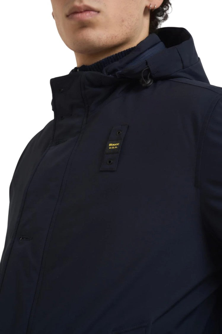 Blauer Military-Inspired Water-Repellent Neoprene Windbreaker