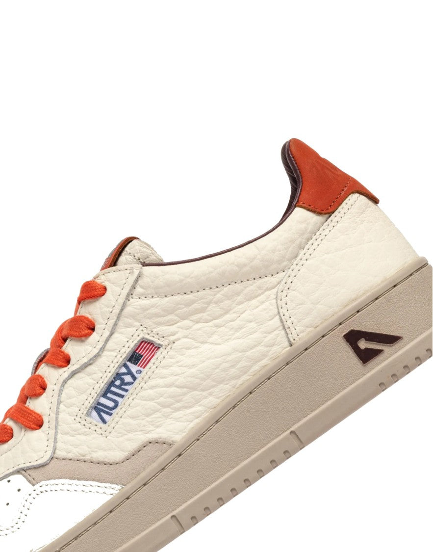 Autry Low-Top Sneakers With Textured Leather And Nubuck Accents