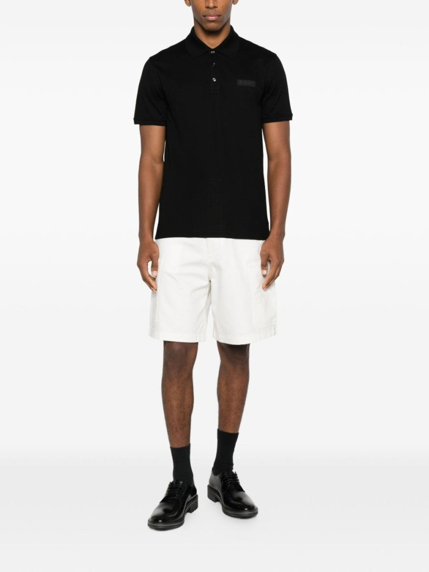 Givenchy Black Silk And Nylon Classic Polo
