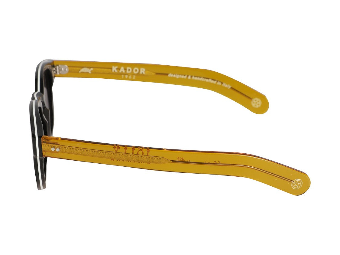 Kador Black Jolly Amerika Round Sunglasses
