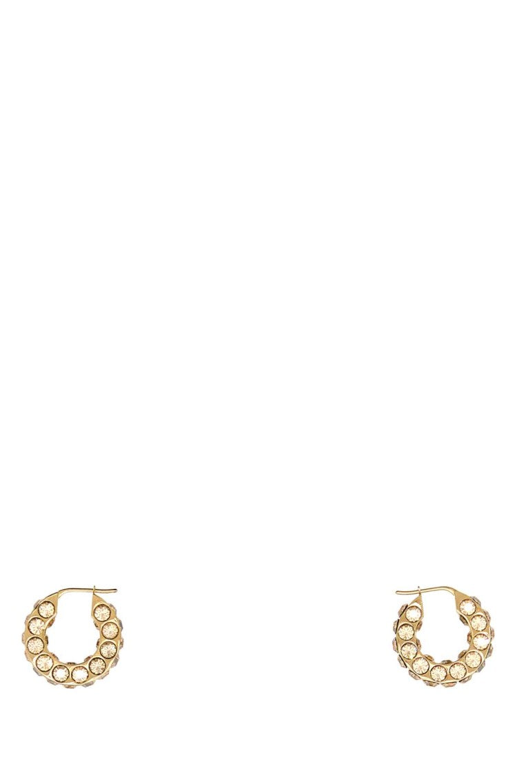 Amina Muaddi Embellished Metal Small Jaheel Earrings