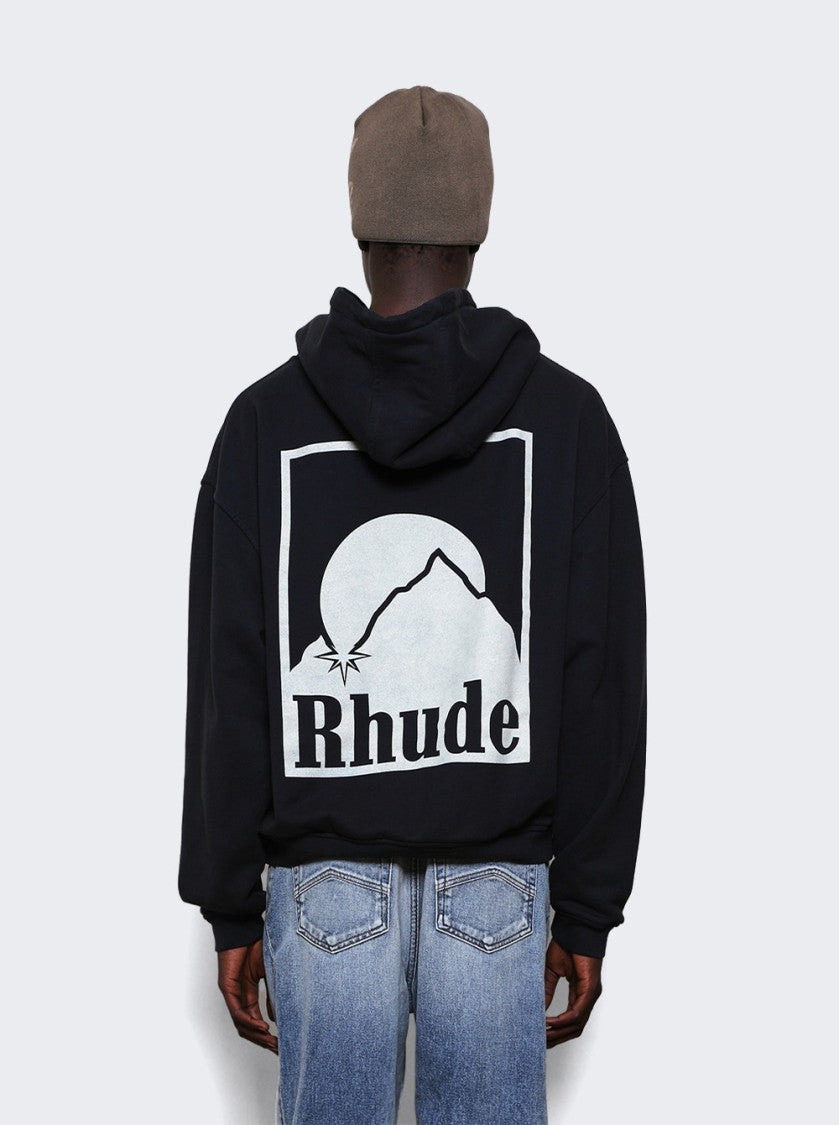 Rhude Moonlight Badge Hoodie Vintage Black