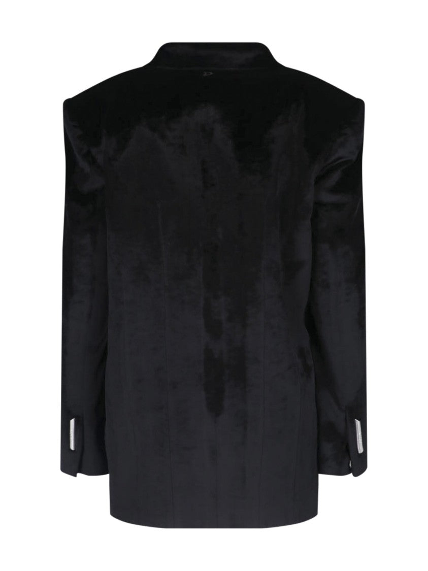 Dondup Black Velvet Single Breasted Suit