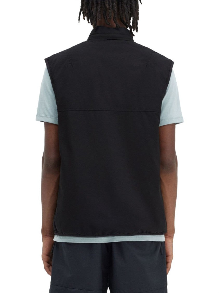 Fred Perry Black Vest With Subtle Logo Detail