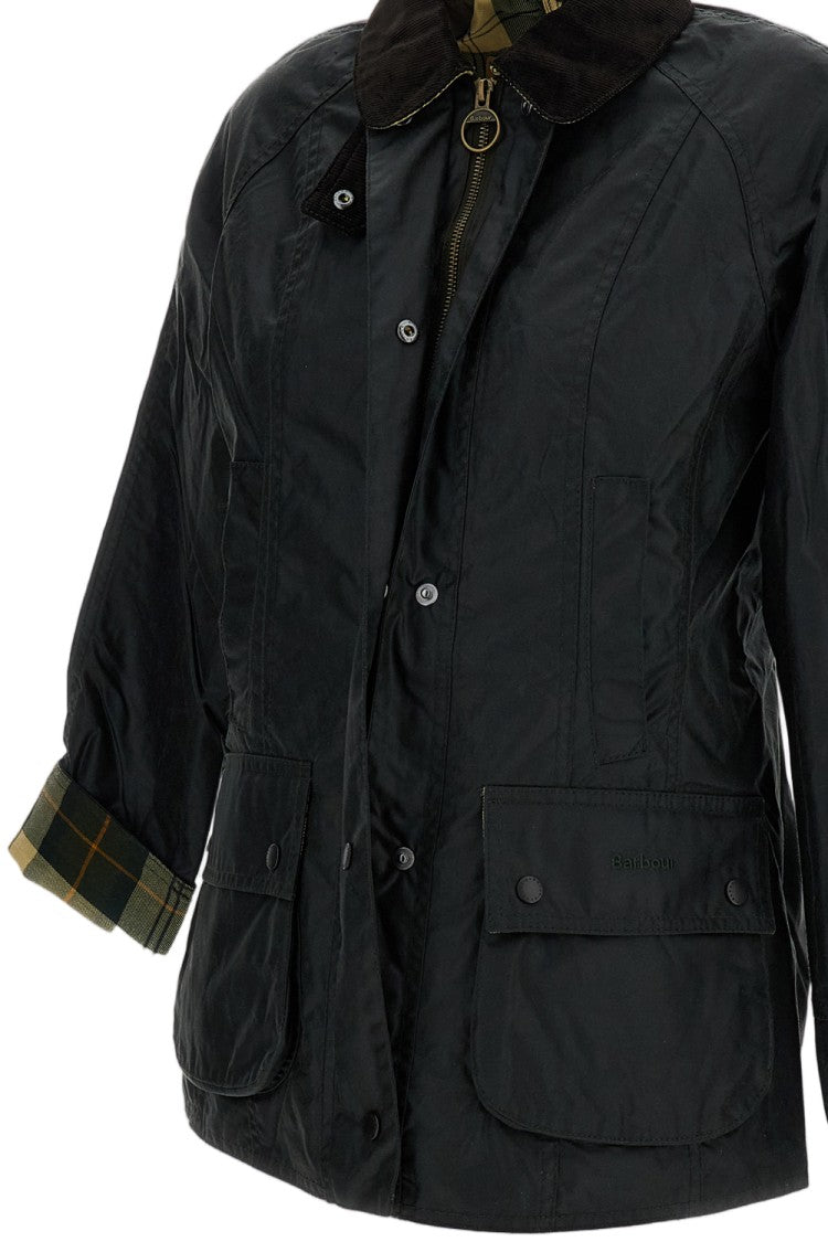 Barbour Green Beadnell Waxed Cotton Jacket