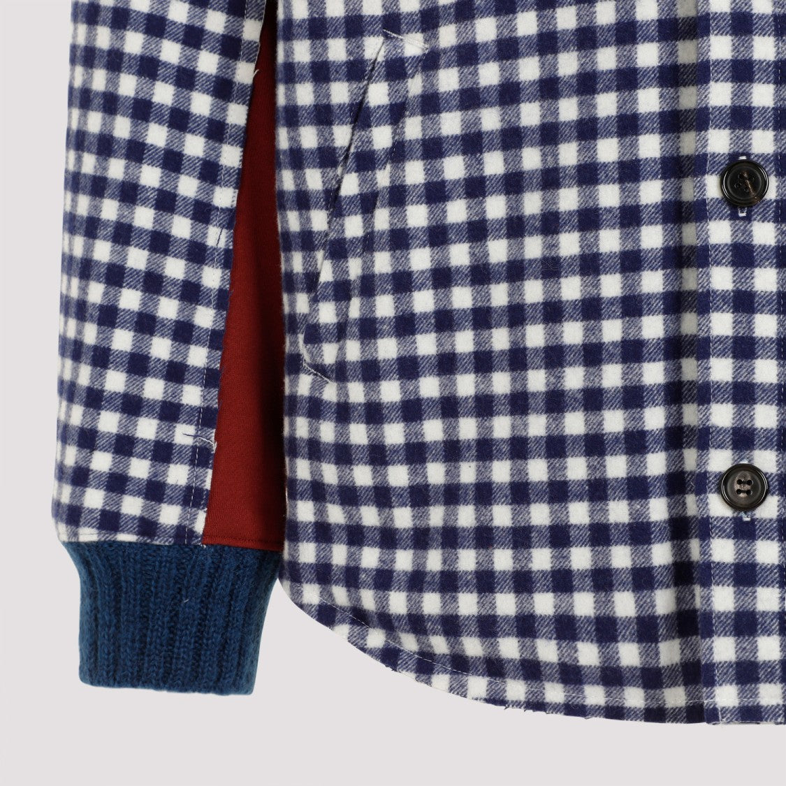 Undercover Navy Wool-Blend Bomber Jacket