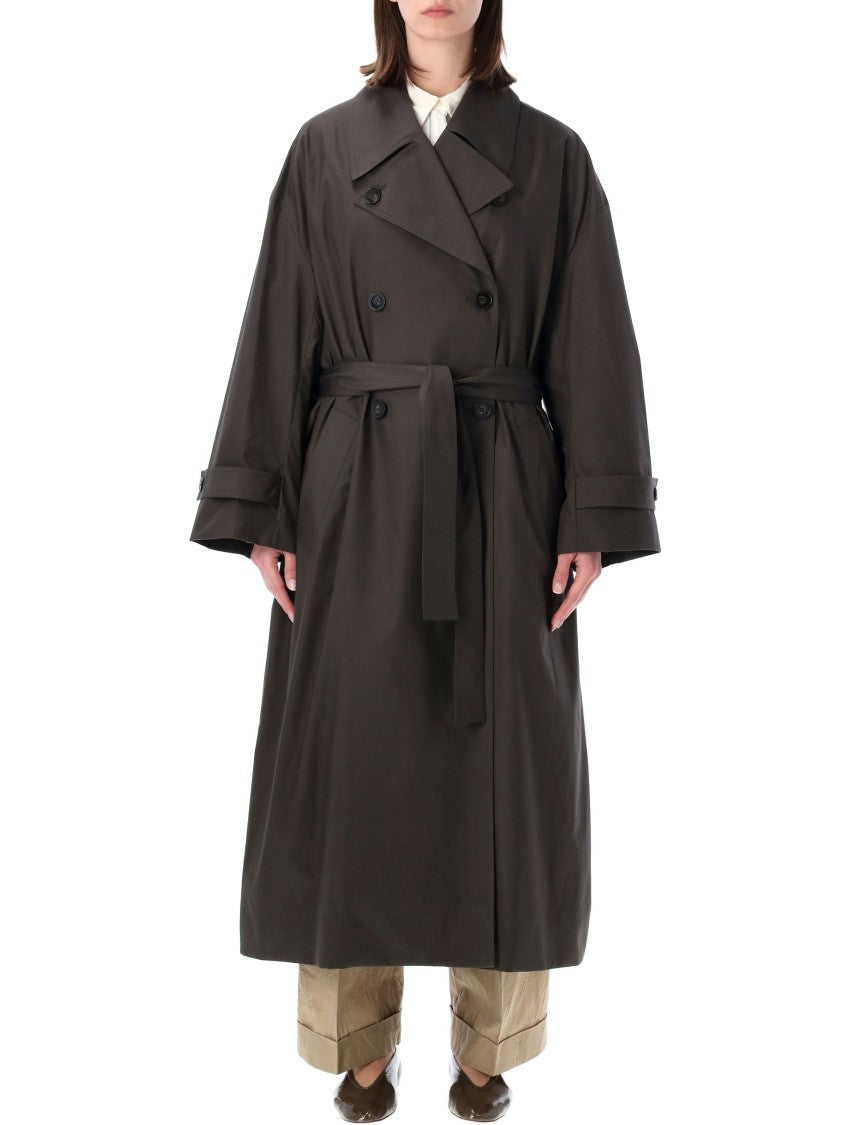 Soeur Water-Repellent Cotton Poplin Helio Trench Coat
