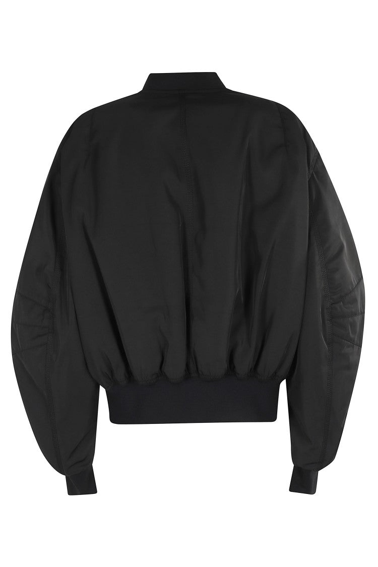 The Attico Bomber Jacket With Central Zipper Closure