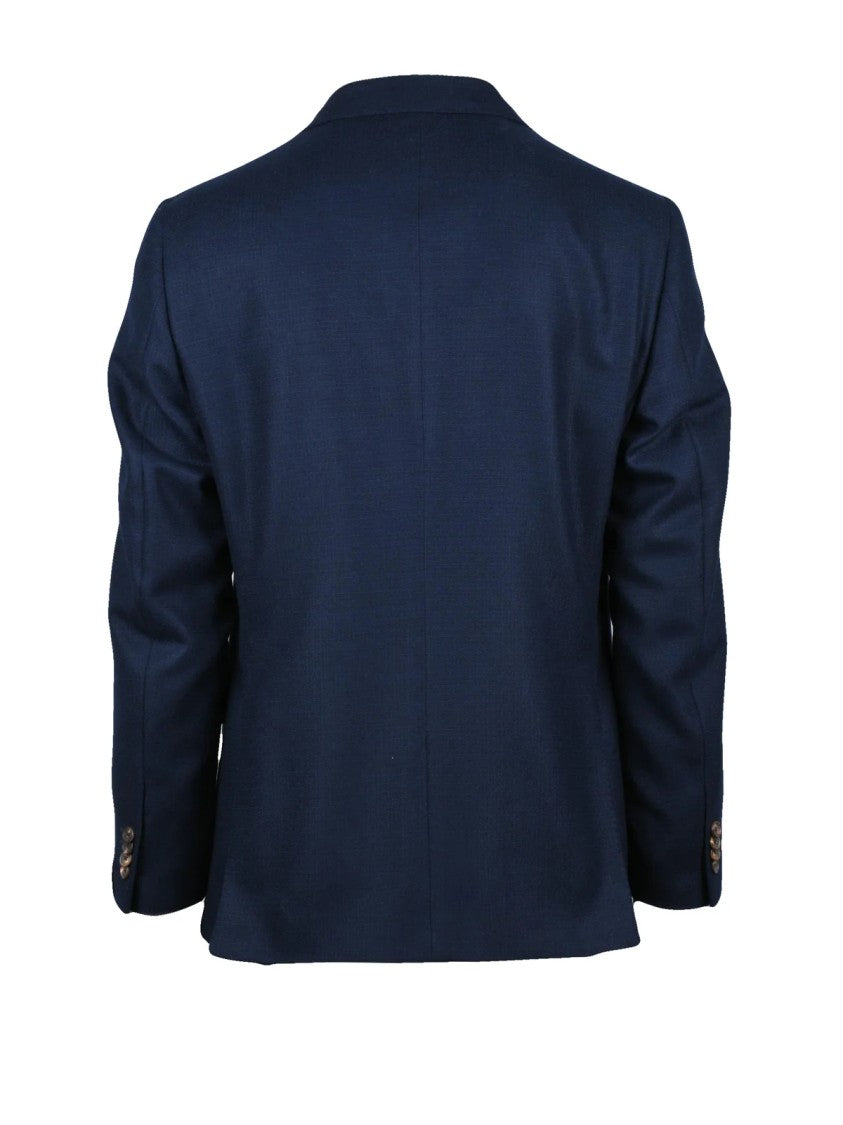 Caruso Tailored Rounded Jacket In Premium Wool