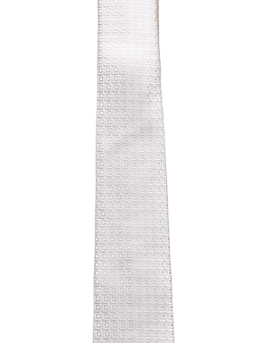 Lanvin Silk Tie With Subtle Geometric Pattern