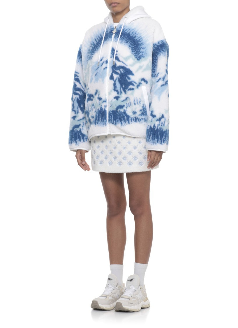 Casablanca Plush White Hoodie