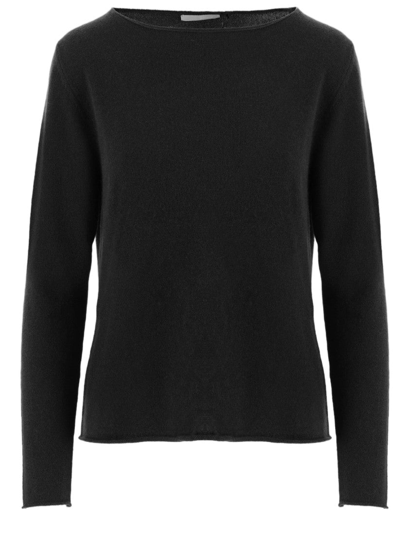 Allude Cashmere Sweater With Round Neckline And Long Sleeves