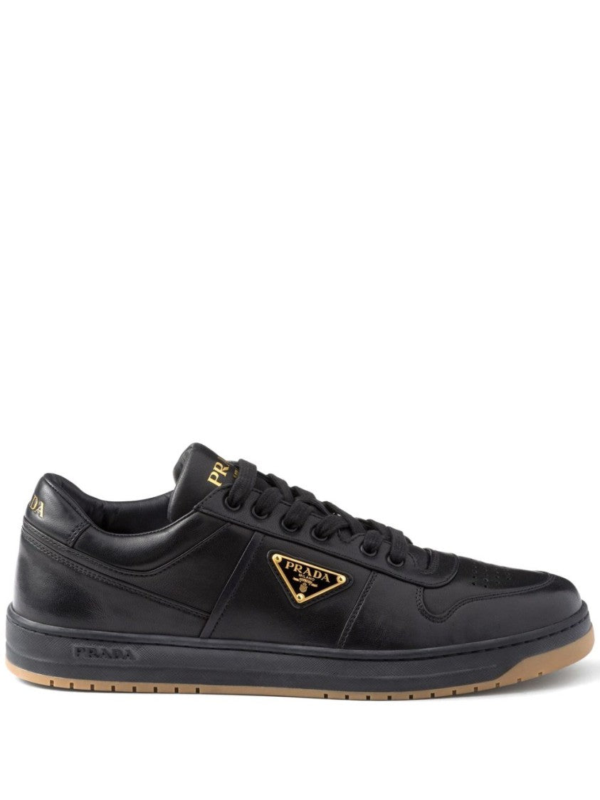 Prada White Downtown Nappa Leather Sneakers