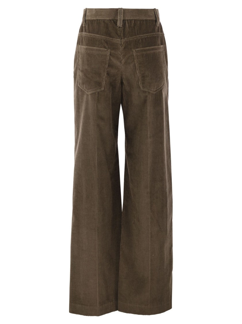 Brunello Cucinelli Fluid Corduroy Sartorial Track Trousers