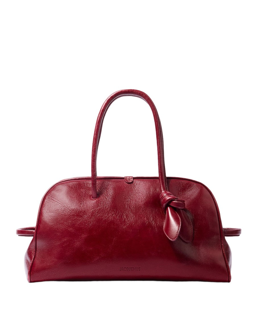 Jacquemus Bowling Bag In Lacquered Cowhide Leather