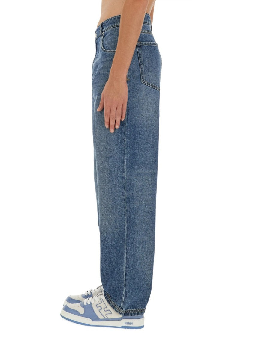 Fendi Light Blue Regular Fit Jeans