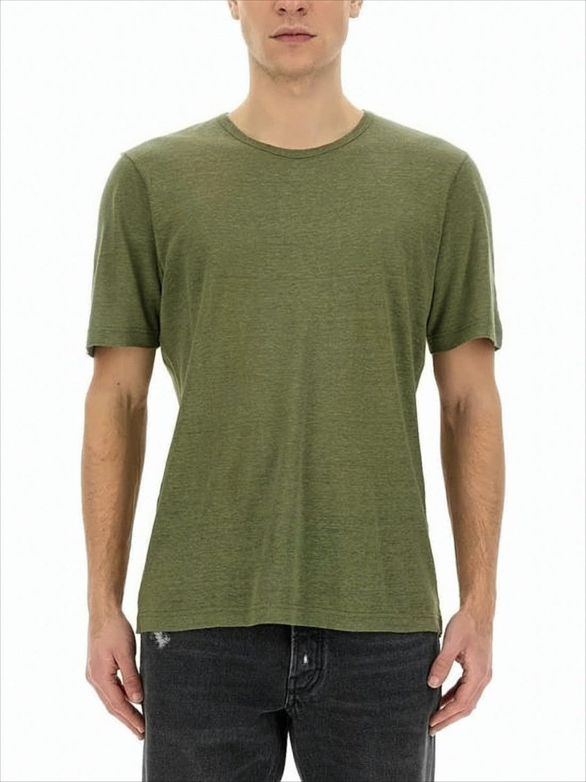 Lardini Short-Sleeved Linen T-Shirt