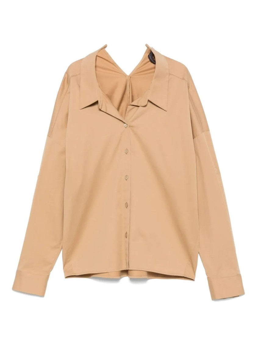 Lorena Antoniazzi Light Brown Twill Shirt