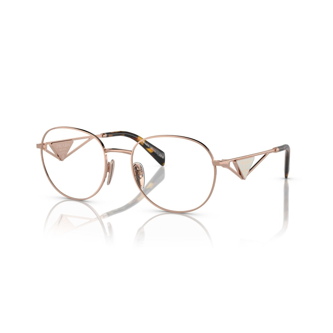 Prada 0Pr A50v Rose Gold Metal Frame Eyeglasses