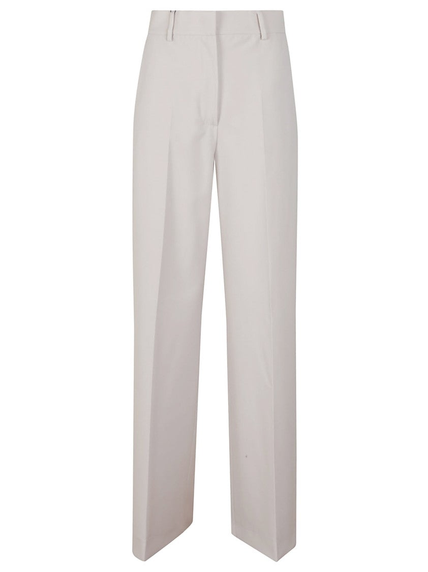 Max Mara Oatmeal Wool Trousers