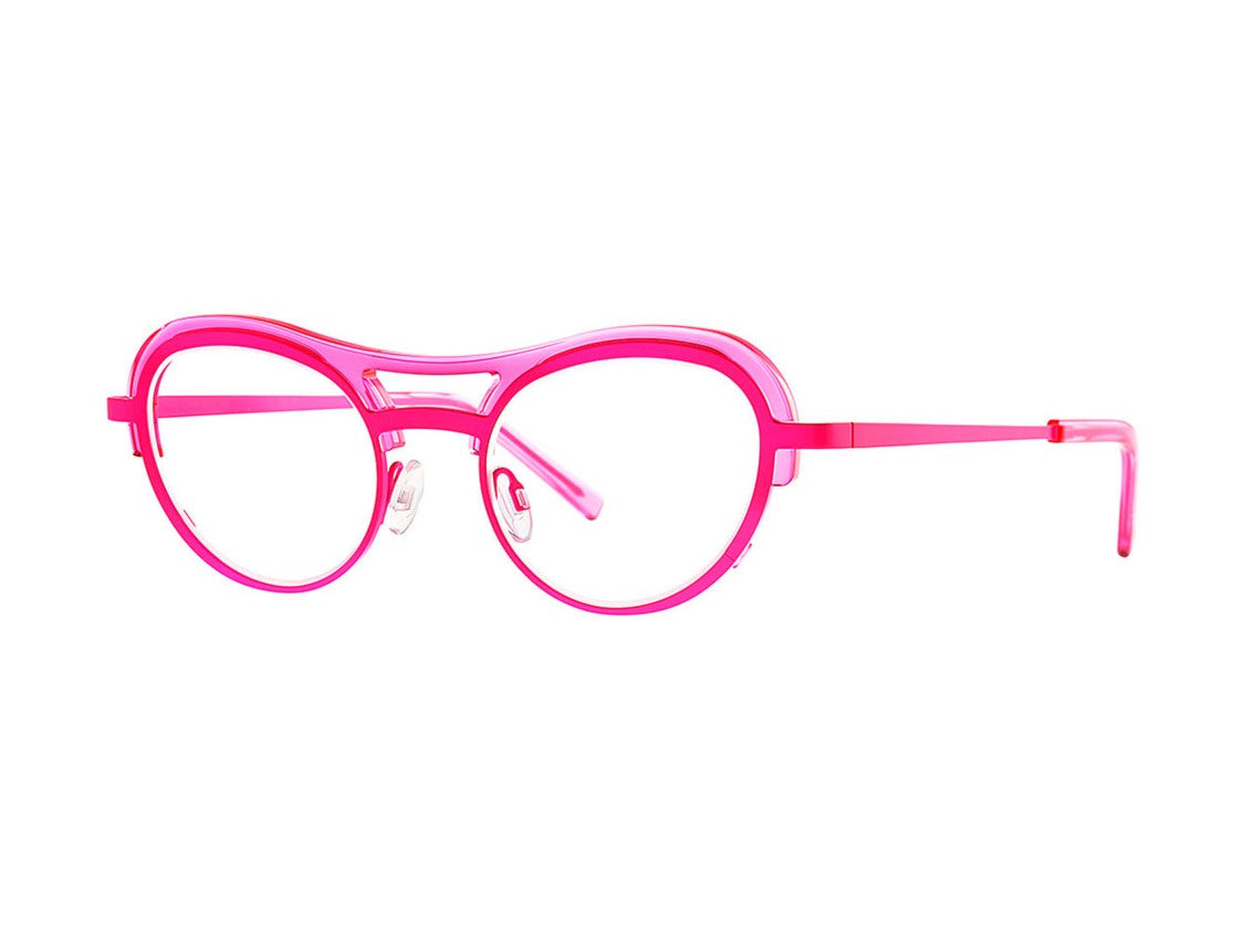 Theo Cinnamon Cappuccino Cat-Eye Round Sunglasses