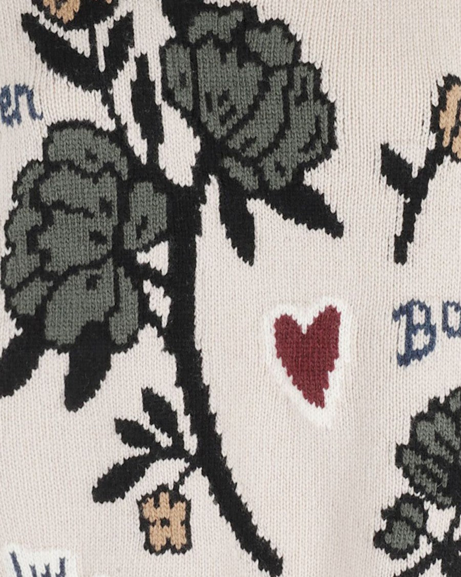 Max Mara Pavid Oversized Sweater In Ecru Wool