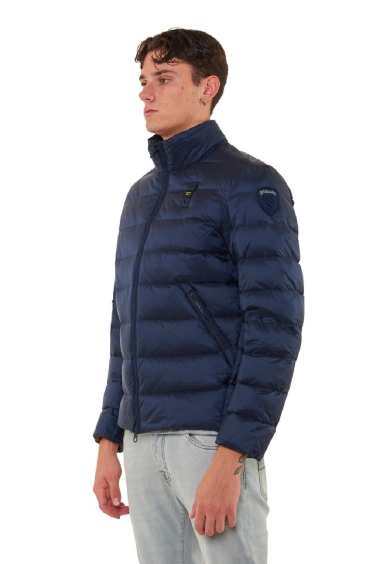 Blauer Quilted Down Jacket Fixed Hood