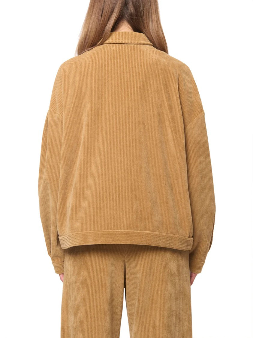 Max Mara Relaxed Fit Camel Corduroy Damara Jacket