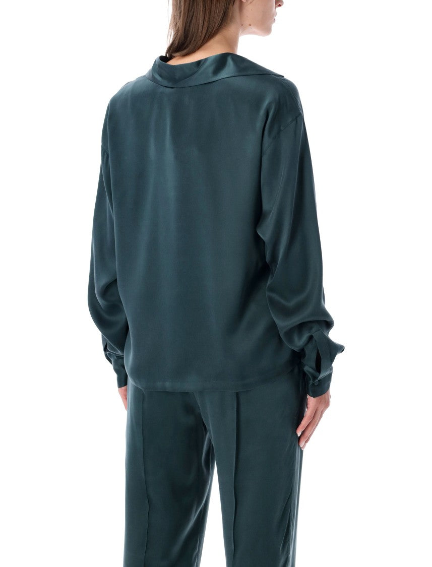 Tom Ford Silk Satin Polo Shirt