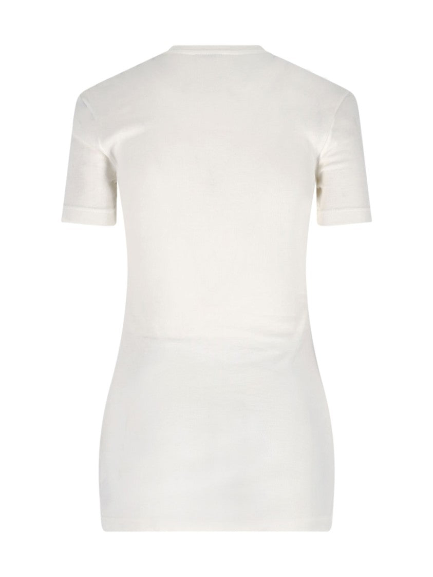Jil Sander Cotton Top Set – Grey & Cream
