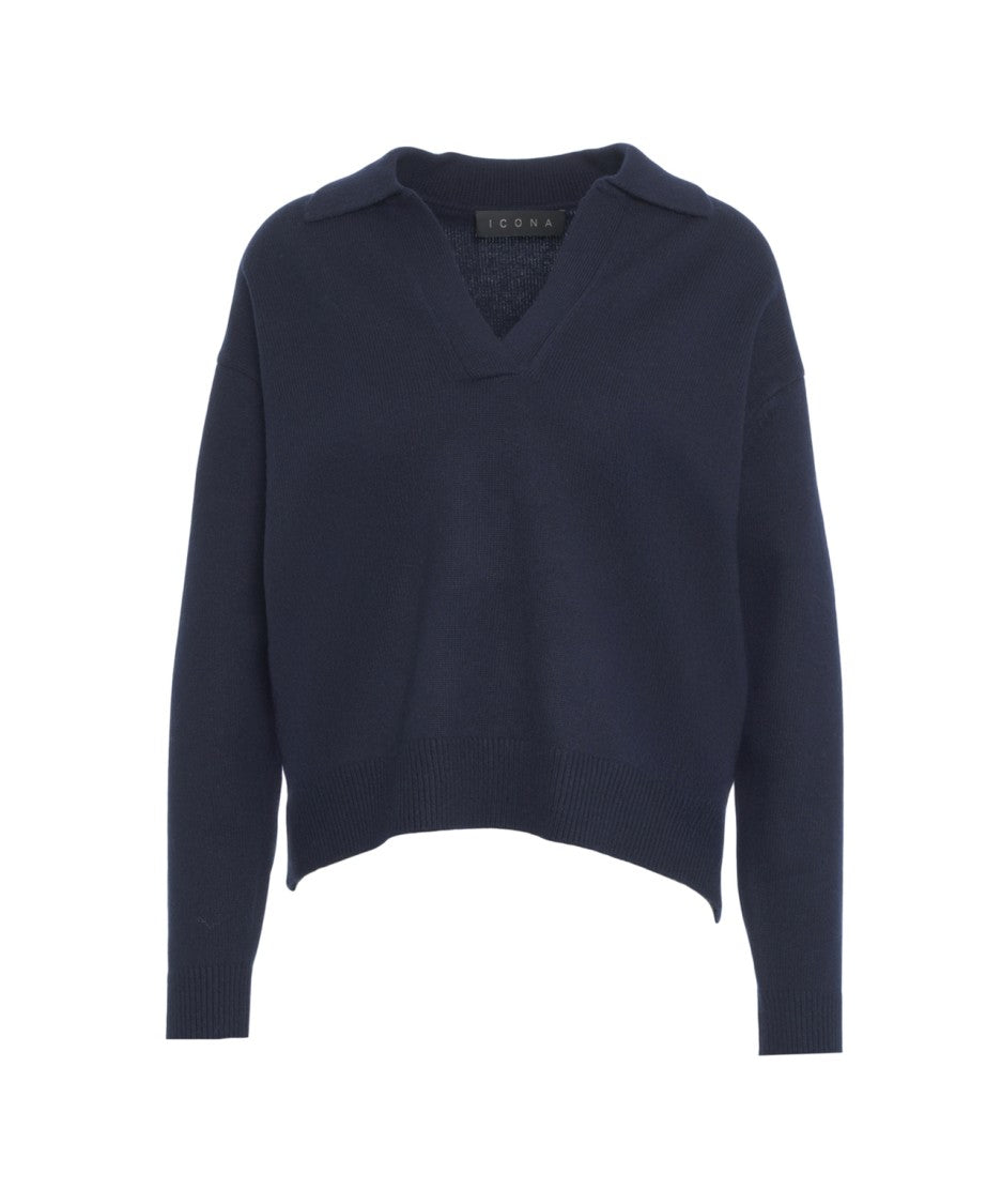 Kaos Polo Collar Sweater