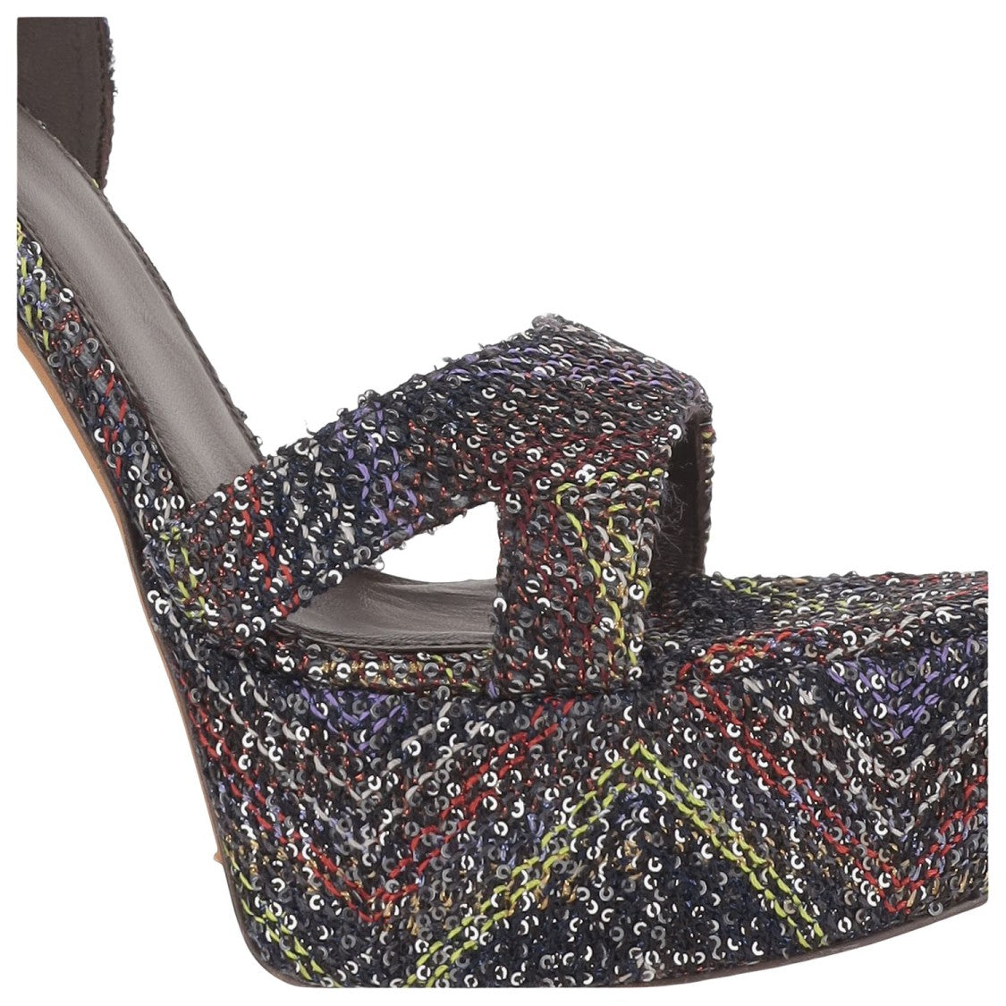 Missoni Platform Sandals In Mixed Viscose