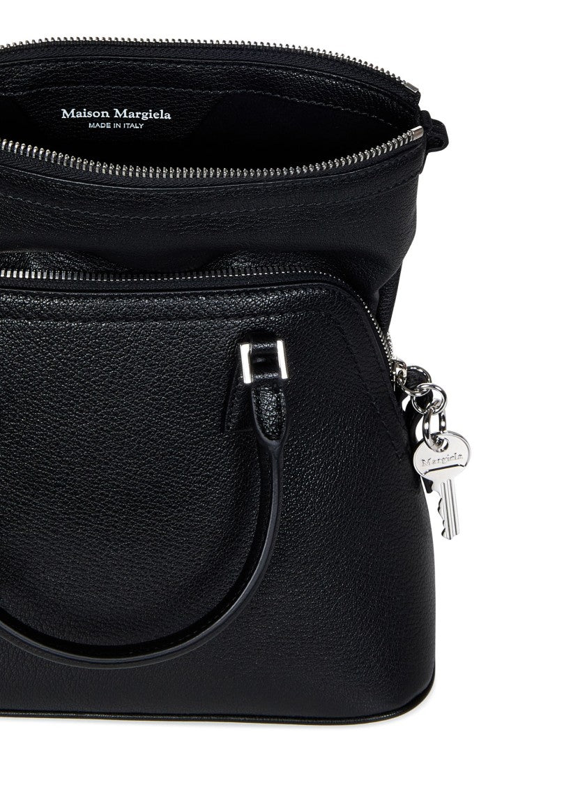 Maison Margiela Black Goatskin Leather Shoulder Bag
