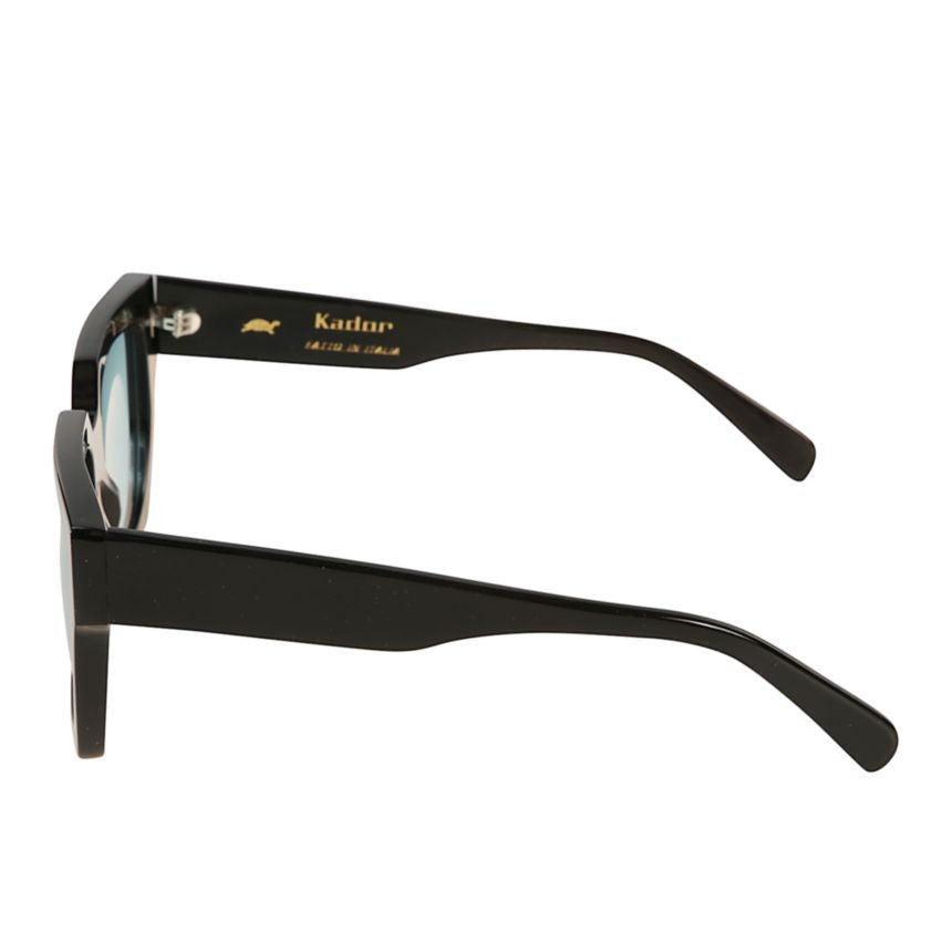 Kador Charlize Oversized Square-Frame Sunglasses With Reflective Blue Tint