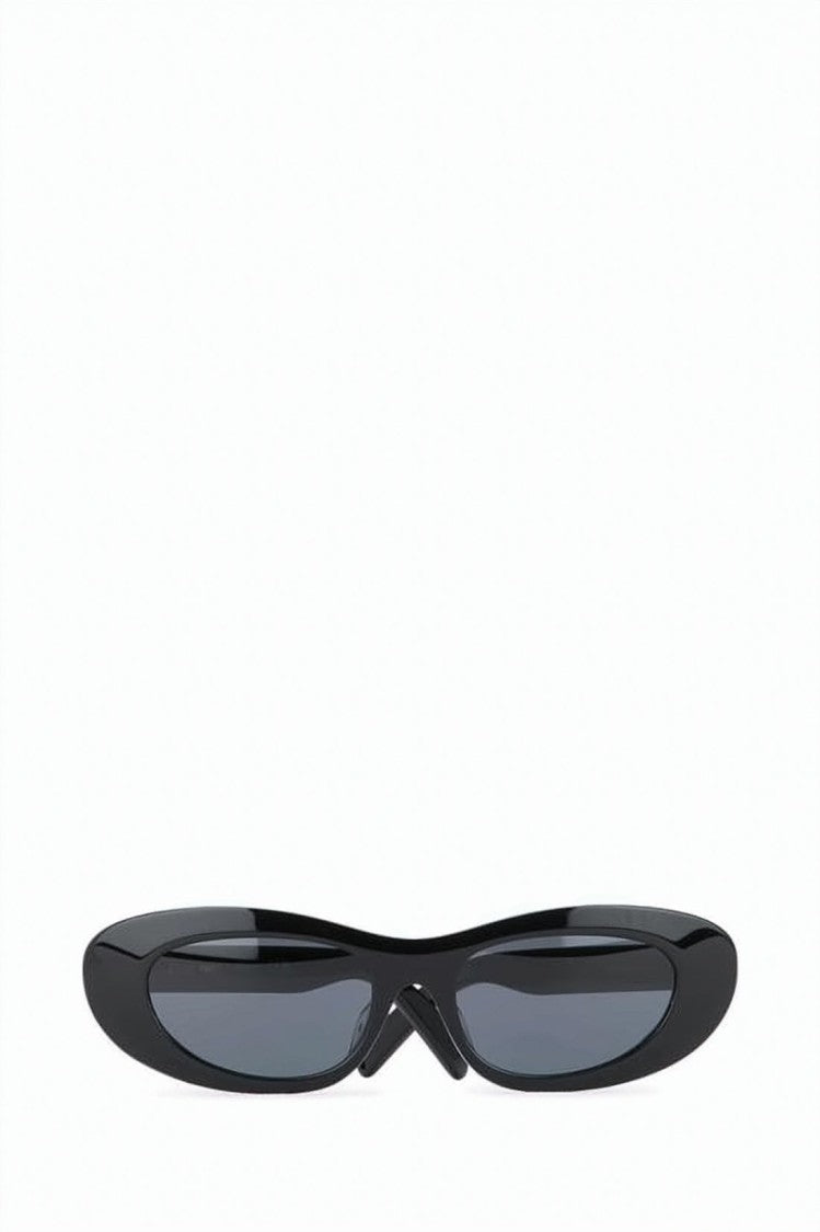 Celine Narrow Oval Black Acetate Sunglasses