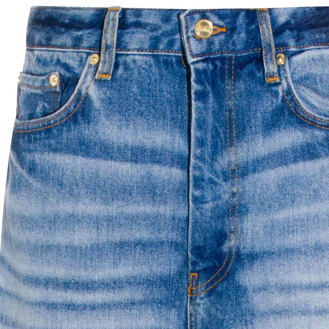 Ganni High-Waisted Wide-Leg Jeans