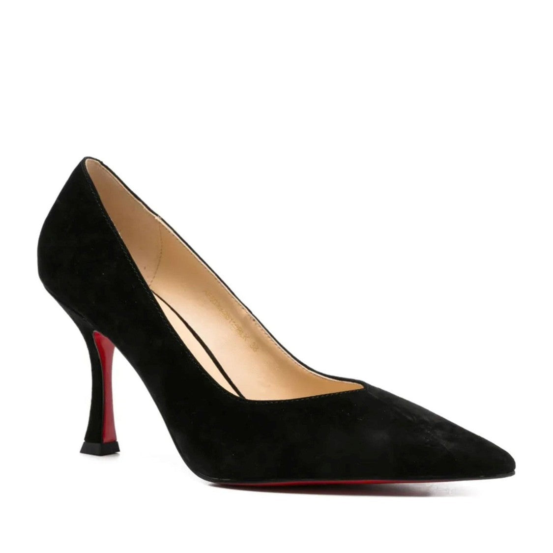 Adrianna Feretti Black Pointed Toe Slender Heel Suede Pumps
