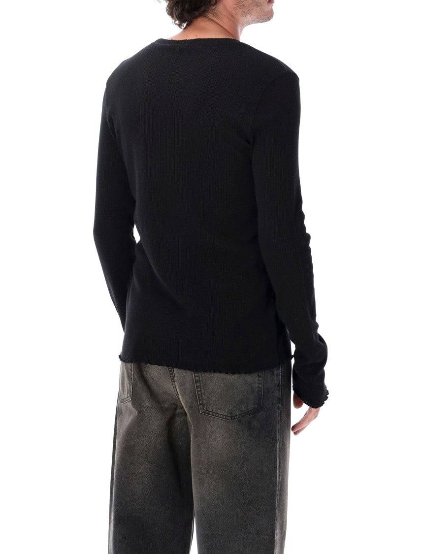 Our Legacy Elongated Japanese Cotton-Blend Ripple Ribbed T-Shirt