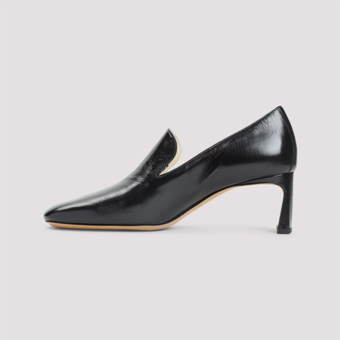 Phoebe Philo Black Calf Leather Loafers