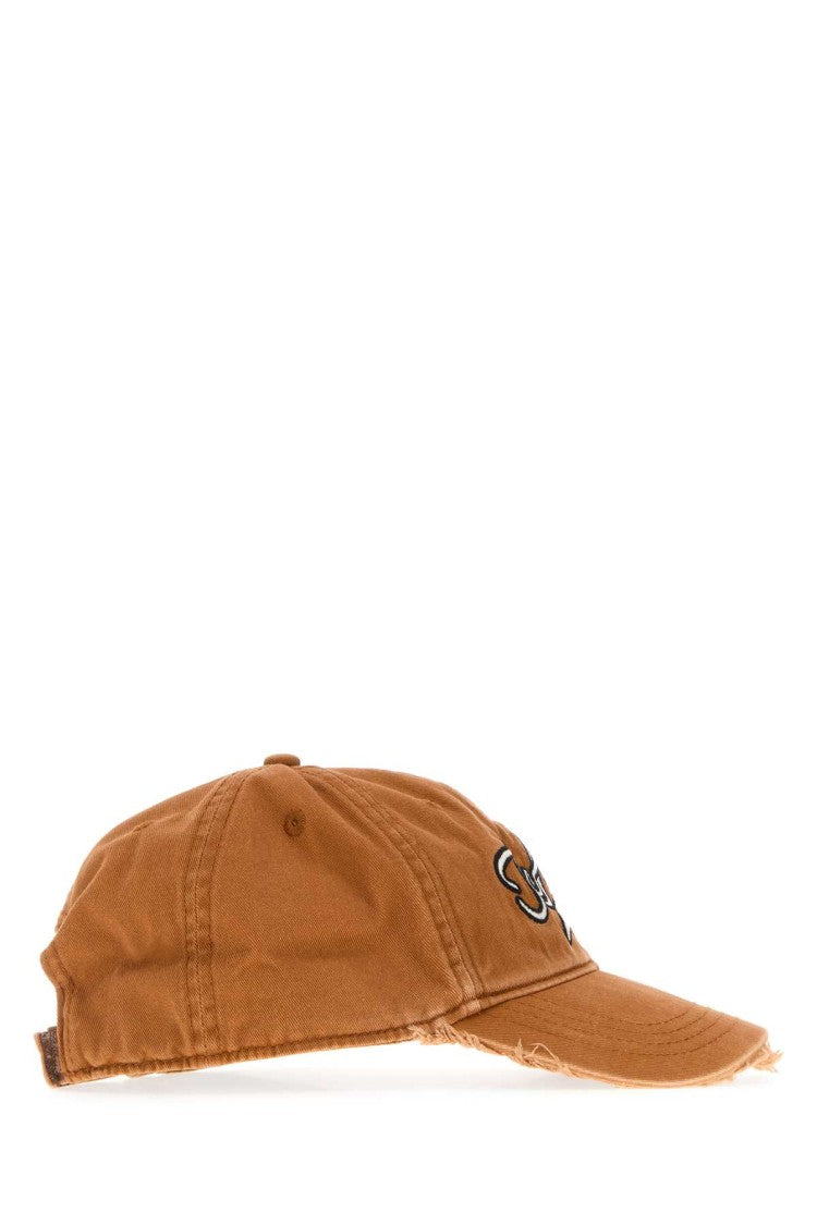 The Attico Orange Cotton Baseball Cap