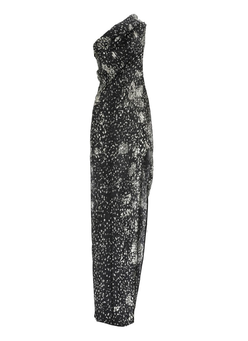 Rick Owens Black Oneshoulder Dress