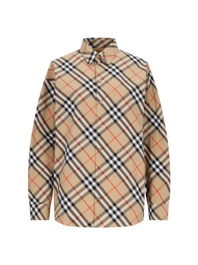 Burberry "Check" Shirt – Beige