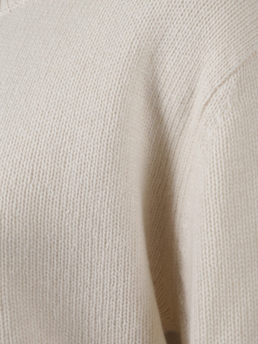 Allude Slightly Cropped Cashmere Sweater