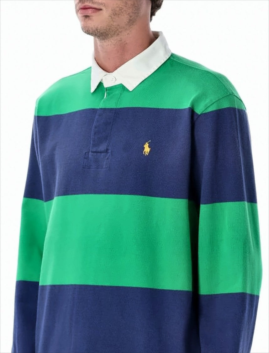 Polo Ralph Lauren Horizontal Stripe Long-Sleeve Polo Shirt