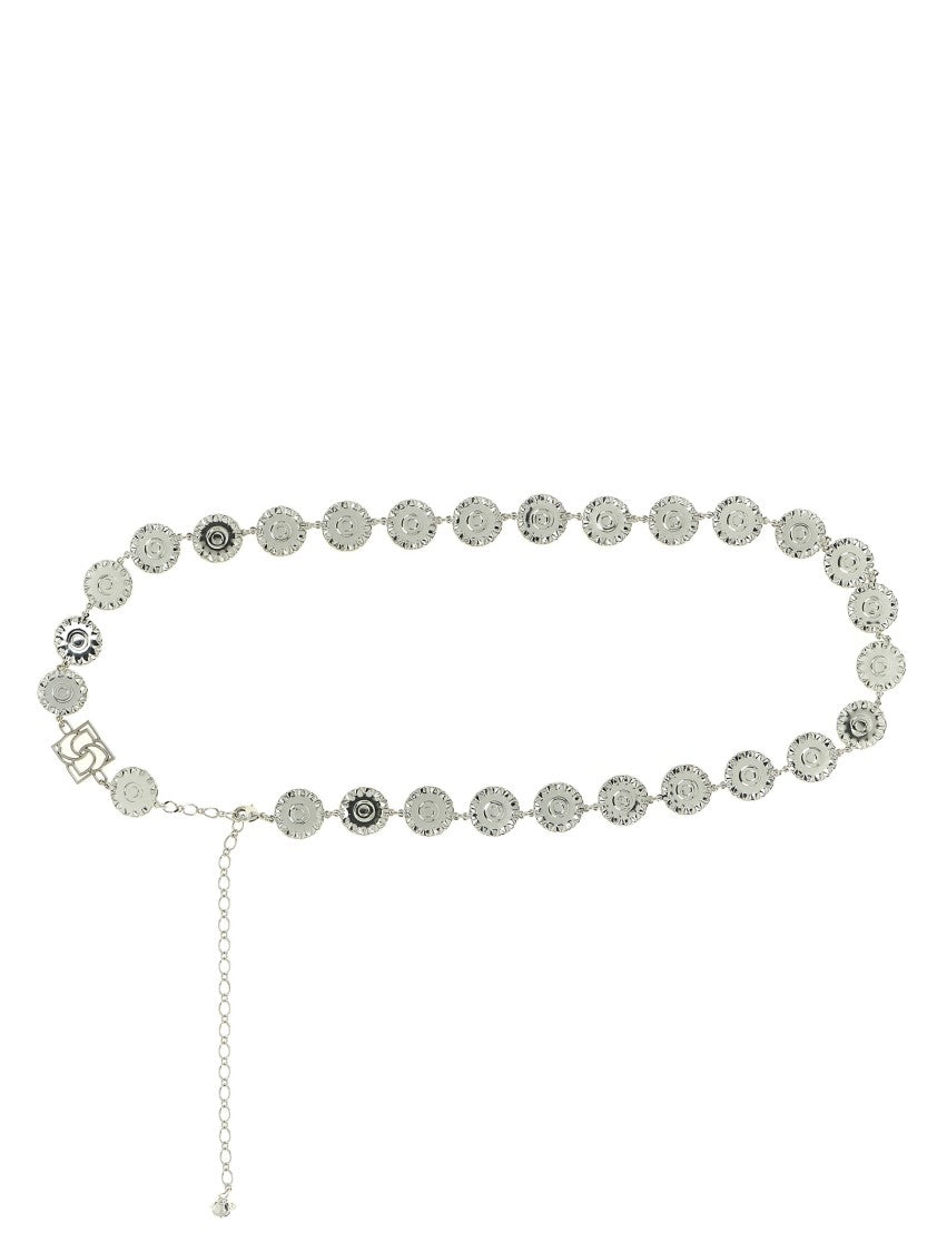Magda Butrym Metal Chain Belt With Floral Links